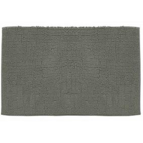 Fürdőszobaszőnyeg, kukacos, nille, antracit