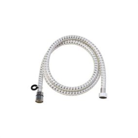 Zuhany gégecső, műa. biflex1,5m, króm-fehér 