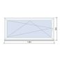 Ablak 150x60 bukó műanyag easy