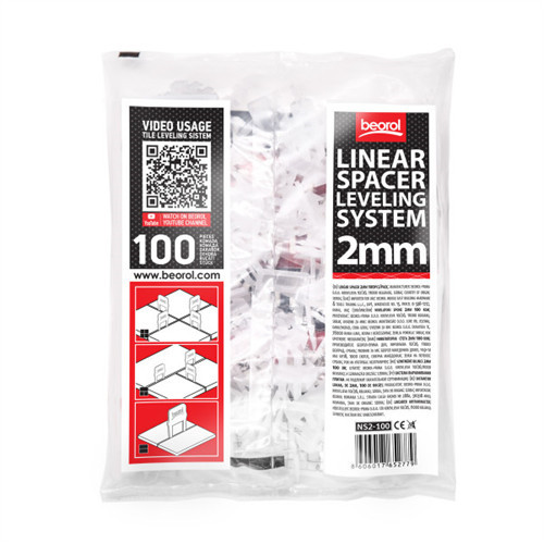 Lapszintező bilincs 2mm 100db 