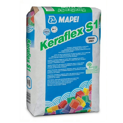 Mapei keraflex extra s1 ragasztó Zero szürke 25 kg/db (a) 50zsák/raklap