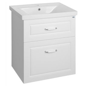   Aqualine favolo mosdótartó szekrény 61,5x72,5x44cm matt fehér "2-es sátor"