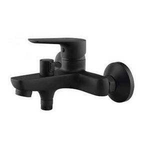   Aqualine Lotta kádtöltő csaptelep zuhanyszett nélkül, fekete 