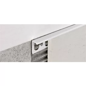L szögletes fehér PVC profil 8mmx2,7m