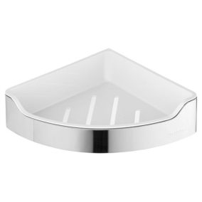 Aqualine samba sarok szappantartó, polírozott inox 