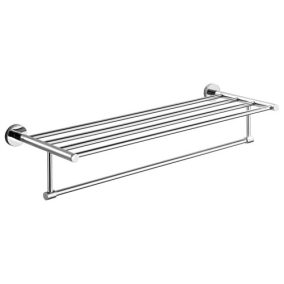   Aqualine samba fix törölközőtartó polc, 630X210mm, króm 