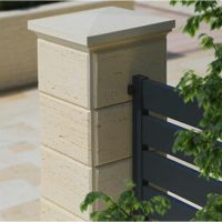 Oszlop-kéményfedlapok, szegélykő