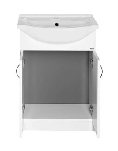 Aqualine simplex eco sime550mosdós szekrény 53x83,5x30,7cm + mosdó 55x44 "2-es sátor"