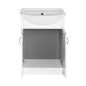 Aqualine simplex eco sime550mosdós szekrény 53x83,5x30,7cm + mosdó 55x44 "2-es sátor"